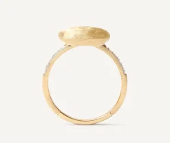 Marco Bicego Bague Avec Element Ovale Horizontal Et Diamants Discount