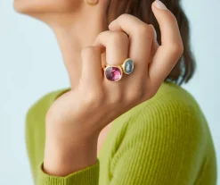 Marco Bicego Bague Avec Topaze Bleue Hot