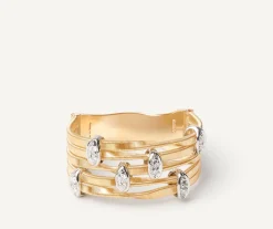 Marco Bicego Bague Cinq Rangs Avec Paves De Diamants Sale