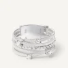 Marco Bicego Bague Cinq Rangs En Or Blanc Avec Diamants Sertis Griffe Et En Barrette Best Sale