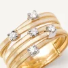 Marco Bicego Bague Cinq Rangs Fins En Or Jaune Avec Diamants Online