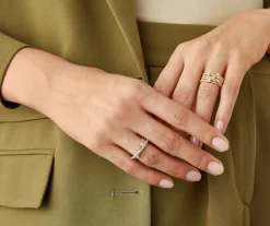 Marco Bicego Bague Cinq Rangs Fins En Or Jaune Avec Diamants Online