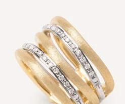 Marco Bicego Bague Multi-Rangs Avec Diamants Discount