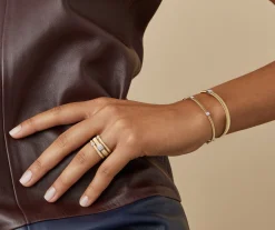 Marco Bicego Bague Triple Bandeau Avec Trois Paves De Diamants Cheap