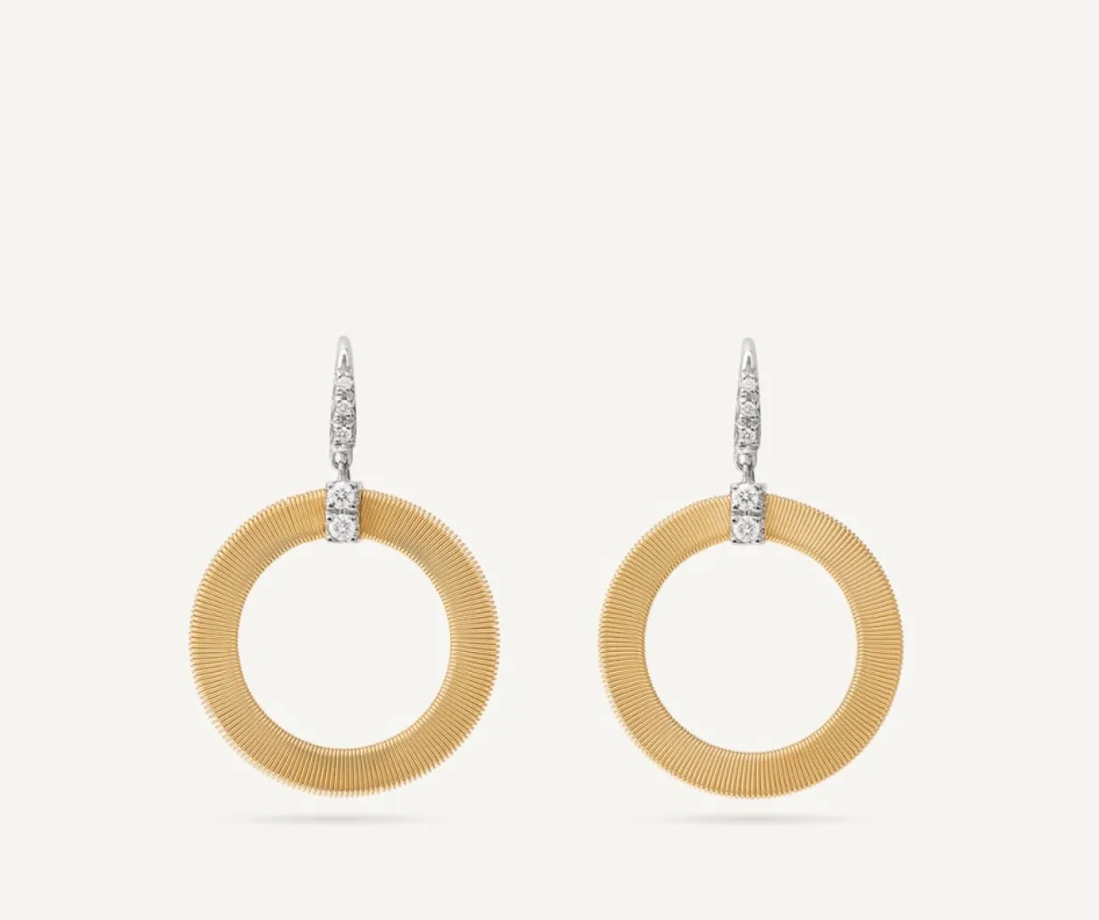 Marco Bicego Boucle D'Oreille Avec Crochet Et Diamants Outlet