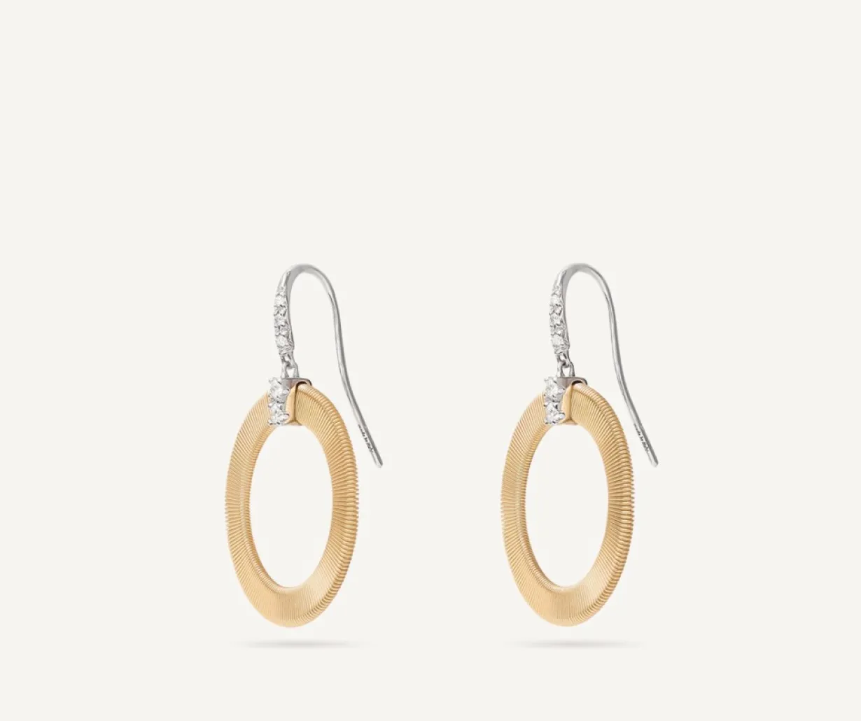 Marco Bicego Boucle D'Oreille Avec Crochet Et Diamants Outlet