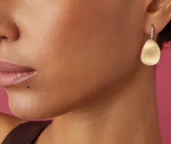 Marco Bicego Boucle D'Oreille Avec Crochet En Diamants, Modele Moyen Hot