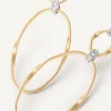 Marco Bicego Boucle D'Oreille Double Avec Crochet En Diamants Flash Sale