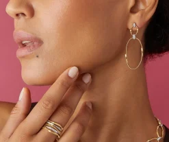 Marco Bicego Boucle D'Oreille Double Avec Crochet En Diamants Flash Sale