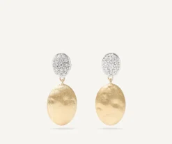 Marco Bicego Boucle D'Oreille Double Avec Diamants Store