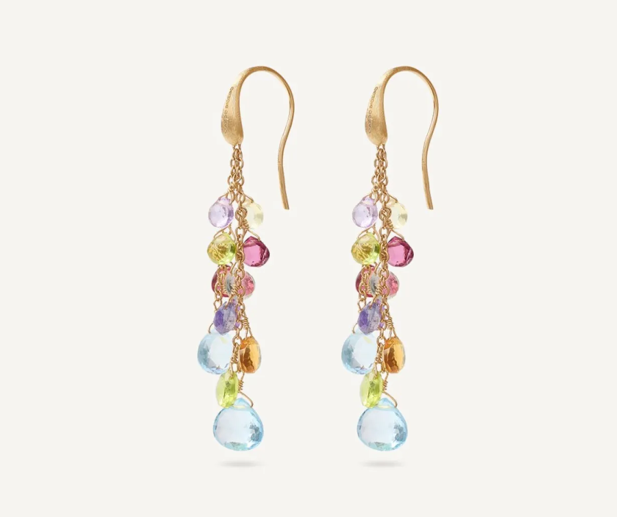 Marco Bicego Boucle D'Oreille Multi-Rang Avec Crochet New