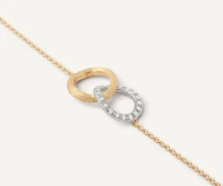 Marco Bicego Bracelet « Amour Infini » Avec Diamants Et Chaine Reglable Hot