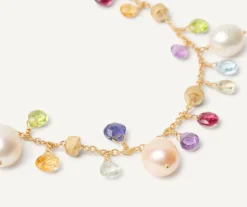 Marco Bicego Bracelet Avec Perles Et Pierres Multicolores New