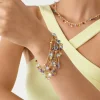 Marco Bicego Bracelet Cinq Rangs Avec Pierres Multicolores Cheap