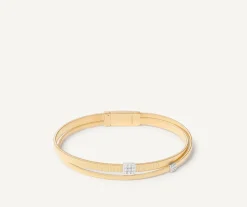 Marco Bicego Bracelet Deux Rangs Avec Paves De Diamants Shop