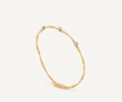 Marco Bicego Bracelet En Or Jaune Avec Diamants Best