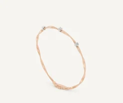 Marco Bicego Bracelet En Or Rose Avec Diamants Outlet