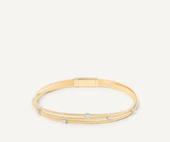 Marco Bicego Bracelet Multi-Rangs En Or Jaune Avec Diamants Discount
