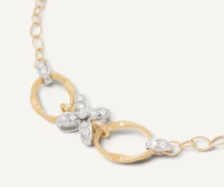 Marco Bicego Bracelet Reglable Avec Elements Fleuris Paves De Diamants Shop