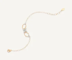 Marco Bicego Bracelet Reglable Avec Elements Fleuris Paves De Diamants Shop