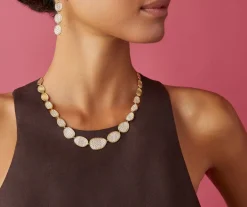 Marco Bicego Collier Avec Degrade De Feuilles D'Or Et Diamants Cheap