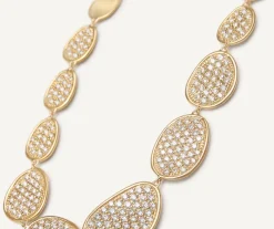 Marco Bicego Collier Avec Degrade De Feuilles D'Or Et Diamants Cheap