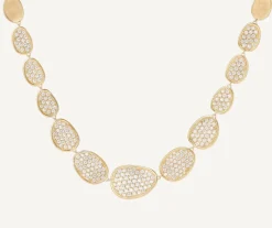Marco Bicego Collier Avec Degrade De Feuilles D'Or Et Diamants Cheap