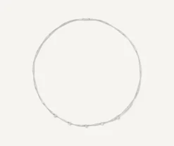 Marco Bicego Collier Avec Diamants En Or Blanc New