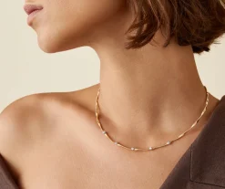 Marco Bicego Collier Avec Diamants En Or Blanc New
