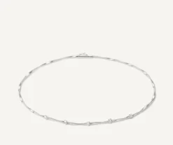 Marco Bicego Collier Avec Diamants En Or Blanc New