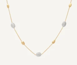 Marco Bicego Collier Avec Elements Ovales Et Diamants Hot