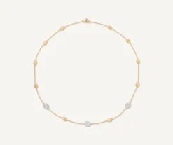 Marco Bicego Collier Avec Elements Ovales Et Diamants Hot