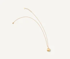 Marco Bicego Collier Avec Pendentif En Diamants Et Boule En Or Cheap