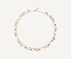 Marco Bicego Collier Avec Perles Et Pierres Multicolores Store