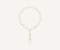 Marco Bicego Collier Cravate Avec Elements Fleuris Paves De Diamants Best