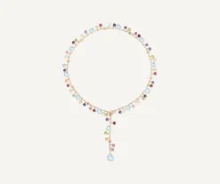 Marco Bicego Collier Cravate Avec Pierres Multicolores Et Diamants Cheap