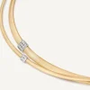 Marco Bicego Collier Deux Rangs Avec Diamants Best Sale