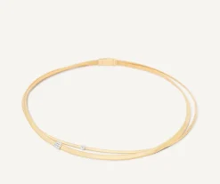 Marco Bicego Collier Deux Rangs Avec Diamants Best Sale