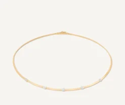 Marco Bicego Collier Fin Avec Diamants Fashion