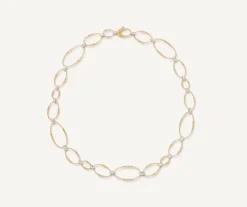 Marco Bicego Collier Plat Avec Diamants Sale