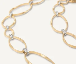 Marco Bicego Collier Plat Avec Diamants Sale