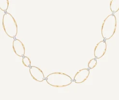 Marco Bicego Collier Plat Avec Diamants Sale