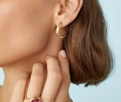 Marco Bicego Creole Avec Element De Diamants, Modele Moyen Fashion