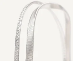 Marco Bicego 18Kt White Gold Two-Strand Bangle With Diamonds Best