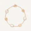 Marco Bicego 18Kt Yellow Gold Bracelet With Ovals And Mother-Of-Pearl Clearance