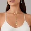 Marco Bicego 18Kt Yellow Gold Lariat Necklace With Aquamarines And Diamonds Shop