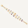 Marco Bicego 18Kt Yellow Gold Mixed Gemstone Three-Strand Bracelet Online