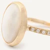 Marco Bicego 18Kt Yellow Gold Mother-Of-Pearl And Diamond Ring Best