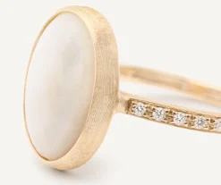 Marco Bicego 18Kt Yellow Gold Mother-Of-Pearl And Diamond Ring Best