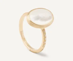 Marco Bicego 18Kt Yellow Gold Mother-Of-Pearl And Diamond Ring Best